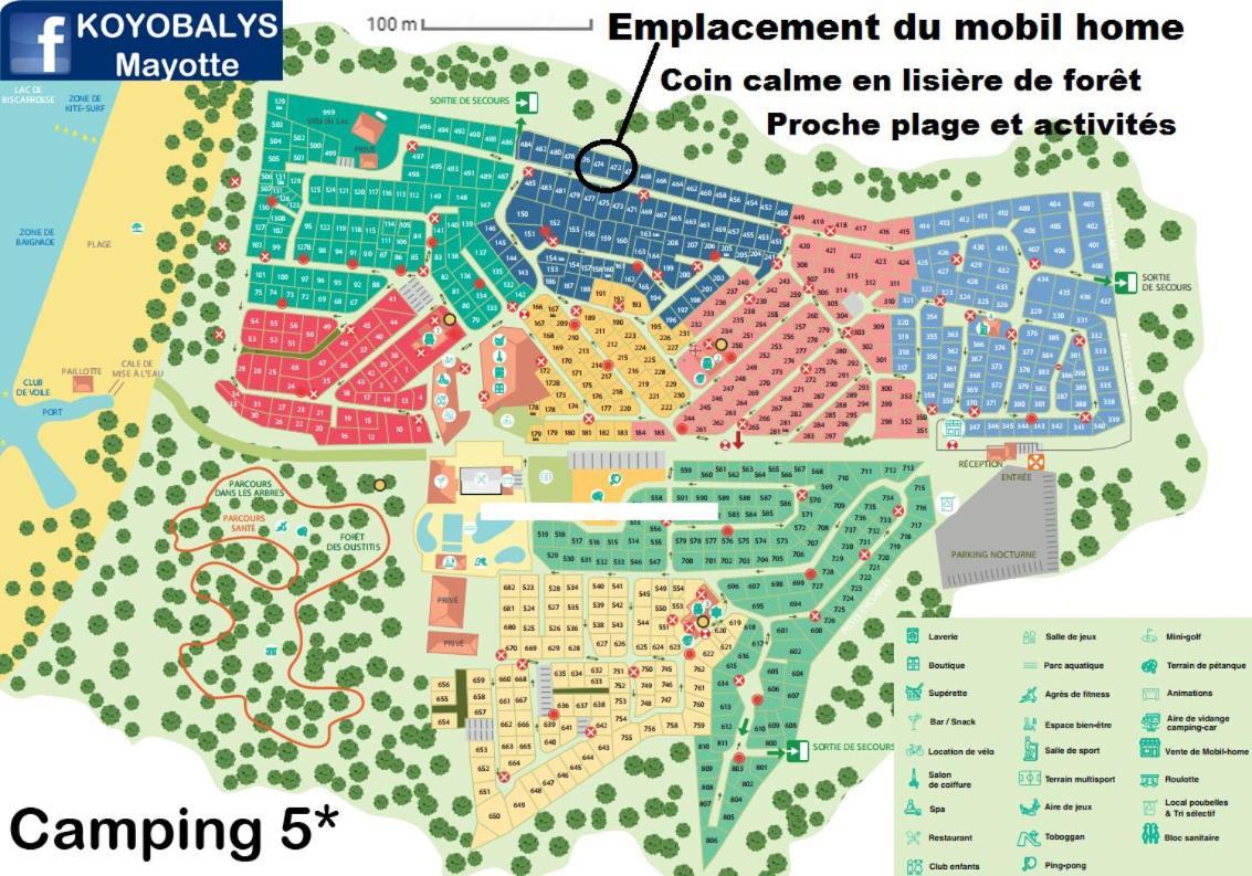200M De La Plage Bungalow Luxe De 44M2 Menage Et Draps Inclus Camping 5 Etoiles Mayotte Lac Biscarrosse Koyobalys Eksteriør billede